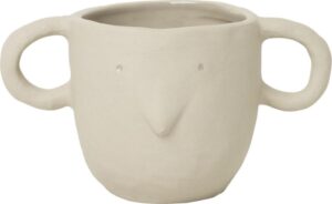 Doniczka Mus 9 cm piaskowa – elegancki design, idealna do małych roślin, wykonana z wysokiej jakości materiałów