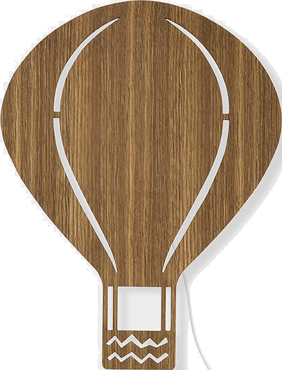 Kinkiet Air Balloon ciemny dąb – nowoczesny design, styl skandynawski, eleganckie oświetlenie
