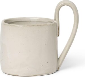 Kubek Flow 360 ml kremowy – elegancki design, ceramiczny, idealny do kawy i herbaty