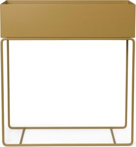 Kwietnik Plant Box złoty – elegancki design, metalowa konstrukcja, idealny do wnętrz