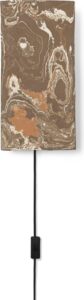 Lampa ścienna Argilla brązowy marmur – nowoczesny design, elegancki kolor, wysoka jakość