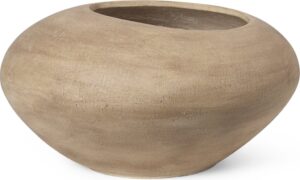 Osłonka na doniczkę Dodu 30 cm – elegancka, ceramiczna, uniwersalny kolor, idealna do wnętrz