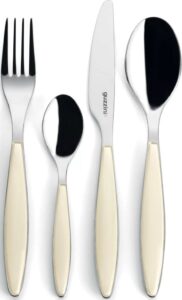 Komplet sztućców Feeling kremowe 24 el. – elegancki zestaw, wysoka jakość, klasyczny design