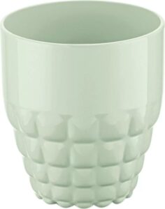 Kubek Tiffany niski pistacjowy – elegancki design, kolor pistacjowy, niski kształt, ceramiczny materiał