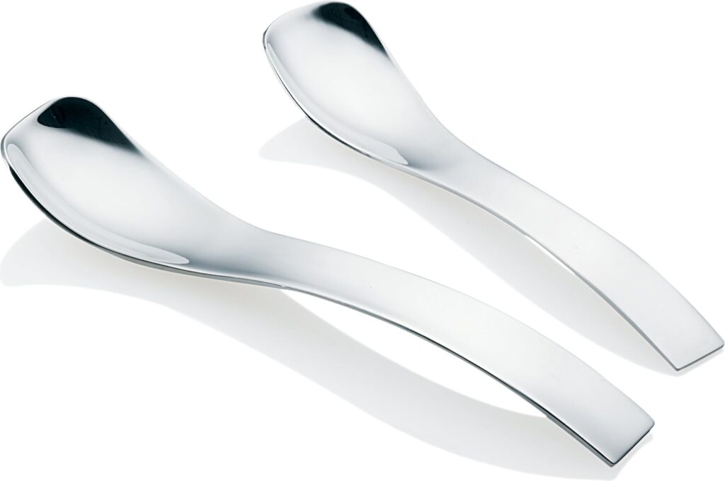 Łyżeczki Gocce 12,5 cm ze stali nierdzewnej 6 szt. – elegancki design, trwałość, doskonałe do serwowania