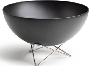 Palenisko Bowl 35,5 cm z podstawą – eleganckie, funkcjonalne, metalowe