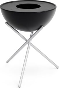 Palenisko Bowl wysokie 57 cm z podstawą i płytami grillowymi 4 el. – eleganckie, funkcjonalne, stal nierdzewna