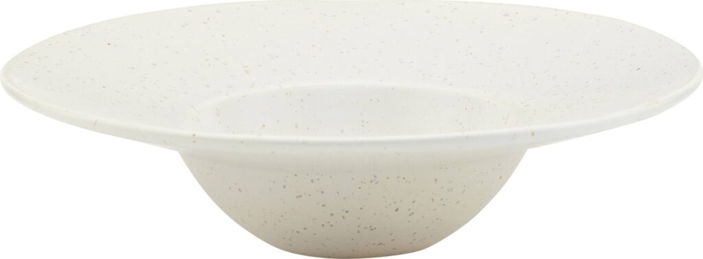 Talerz do makaronu Pion szaro-biały – elegancki design, ceramiczny materiał, idealny do serwowania makaronów