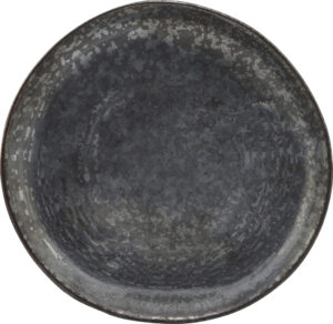 Talerzyk deserowy Pion czarno-brązowy – elegancki design, idealny do serwowania deserów, ceramiczny, 20 cm