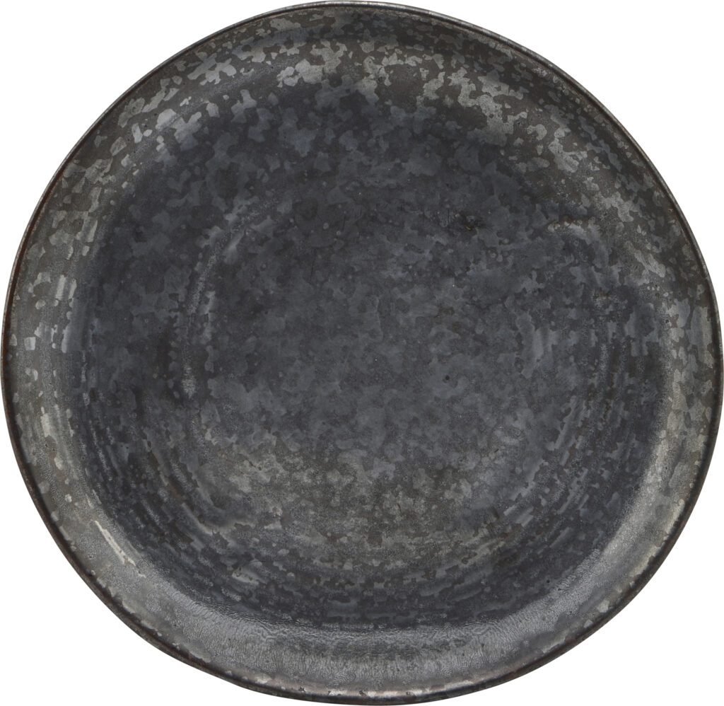 Talerzyk deserowy Pion czarno-brązowy – elegancki design, idealny do serwowania deserów, ceramiczny, 20 cm