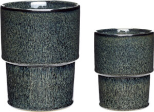 Doniczka Hübsch 670806 2 szt. – elegancki design, ceramiczne, idealne do wnętrz