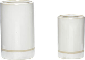 Doniczka Hübsch 760507 2 szt. – elegancki design, różne rozmiary, materiał ceramiczny