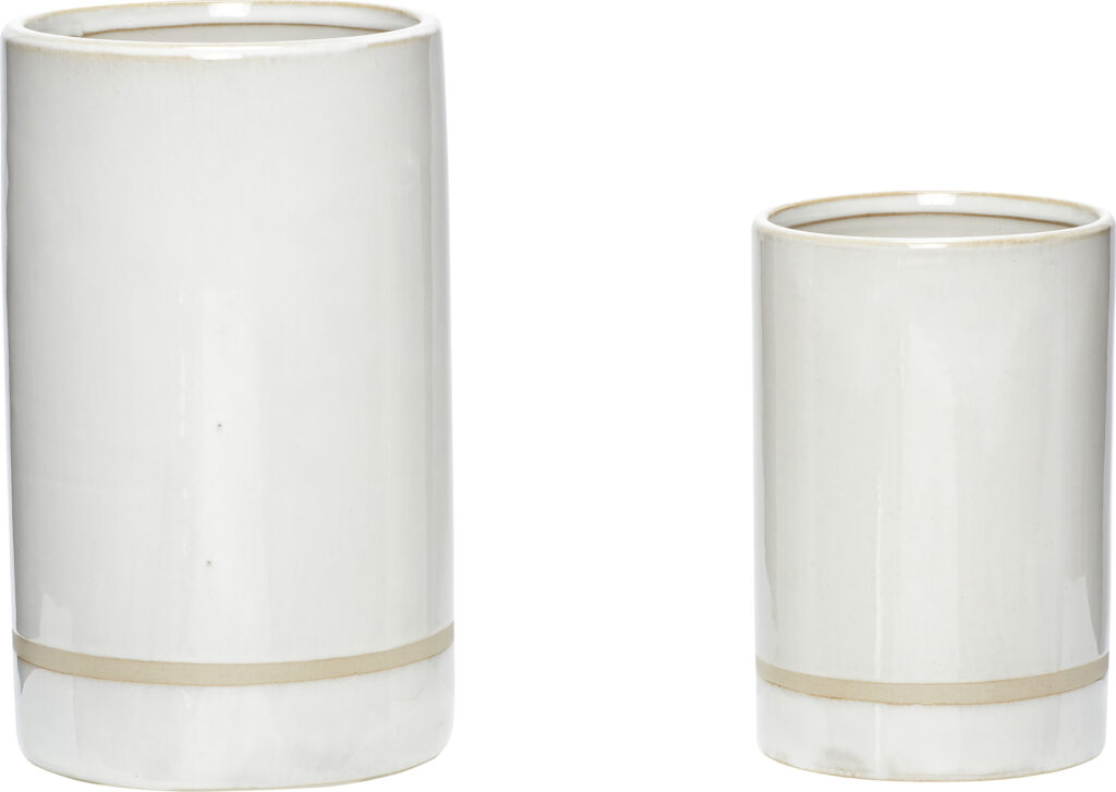Doniczka Hübsch 760507 2 szt. – elegancki design, różne rozmiary, materiał ceramiczny