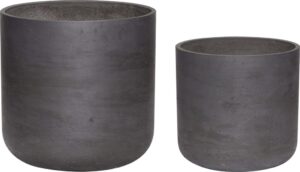Doniczka Hübsch 850603 2 szt. – elegancki design, ceramiczne wykończenie, idealne do nowoczesnych wnętrz