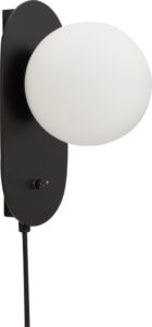 Kinkiet Hübsch 991110 – elegancki design, mosiądz, styl skandynawski