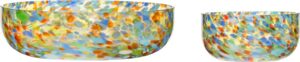 Miski Confetti 2 szt. – kolorowe, ceramiczne, idealne do serwowania