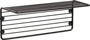 Półka Hübsch czarna metalowa z prętów – nowoczesny design, trwały materiał, funkcjonalność