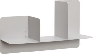 Półka ścienna Hübsch szara – minimalistyczny design, idealna do nowoczesnych wnętrz