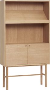 Regał Archive 150 cm – elegancki, praktyczny, drewniany, do biura i domu