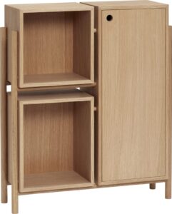 Regał Cube 90 cm – nowoczesny design, praktyczne przechowywanie, uniwersalny kolor, trwały materiał