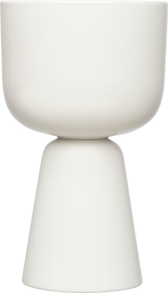 Osłonka na doniczkę Nappula wysoka 15,5 cm biała – elegancki design, uniwersalny kolor, wysoka jakość