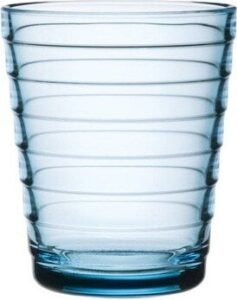 Szklanki Aino Aalto 220 ml błękitne 2 szt. – elegancki design, funkcjonalność, szkło