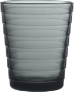 Szklanki Aino Aalto 220 ml ciemnoszare 2 szt. – elegancki design, funkcjonalność, szkło