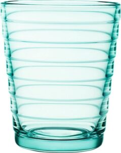 Szklanki Aino Aalto 220 ml morskie 2 szt. – eleganckie szkło, nowoczesny design, kolor morski