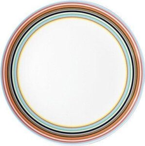 Talerz mały Origo pomarańczowy – nowoczesny design, ceramiczny materiał, idealny do serwowania, kolor pomarańczowy