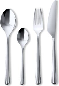 Komplet sztućców Hammershøi 16 el. – elegancki design, stal nierdzewna, klasyczny styl