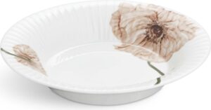Talerz głęboki Hammershøi Poppy 21 cm – elegancki design, ceramika, kwiatowy wzór