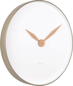 Zegar ścienny Albatross zielony mech – elegancki design, naturalne materiały, styl skandynawski
