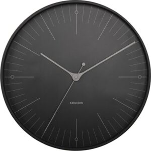 Zegar ścienny Index czarny – nowoczesny design, minimalistyczny styl, idealny do każdego wnętrza