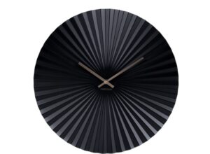 Zegar ścienny Sensu czarny 40 cm – nowoczesny design, minimalistyczny styl, idealny do każdego wnętrza