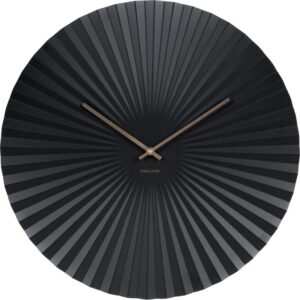 Zegar ścienny Sensu czarny 50 cm – nowoczesny design, minimalistyczny styl, duża średnica
