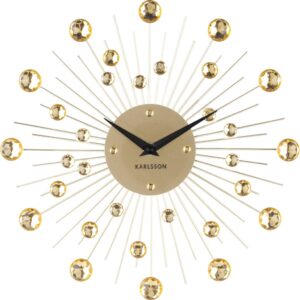 Zegar ścienny Sunburst złoty – elegancki design, nowoczesny styl, doskonałe wykończenie