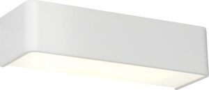 Kinkiet Flat biały – nowoczesny design, prostokątny kształt, idealny do wnętrz