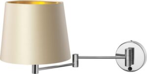 Kinkiet Move szampański z mocowaniem chrom – elegancki design, nowoczesny styl, doskonałe oświetlenie