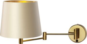 Kinkiet Move szampański z mocowaniem złotym – elegancki design, stylowy kolor, nowoczesny materiał