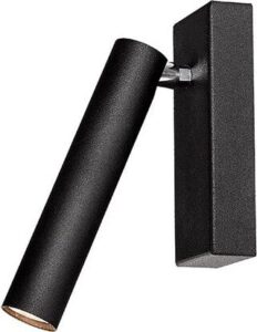 Kinkiet Roll czarny z łączeniem srebrnym – elegancki design, nowoczesny styl, metal