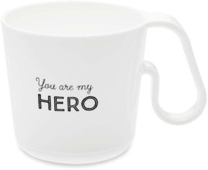 Kubek Maxx biały z napisem You Are My Hero – elegancki design, idealny na prezent, trwały materiał