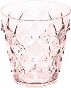 Szklanki Crystal S różowe 2 szt. – eleganckie szkło, nowoczesny design, idealne do napojów