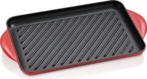 Płyta grillowa Tradition Collection 32 cm wiśniowa – solidna, łatwa w czyszczeniu, idealna do grillowania