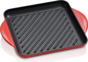 Płyta grillowa Tradition Collection kwadratowa 24 cm wiśniowa – elegancki design, wysoka jakość, idealna do grillowania