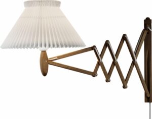 Kinkiet Sax 1-21 ciemny dąb z papierowym kloszem – elegancki design, ciepłe światło, wysoka jakość