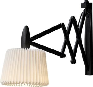 Kinkiet Sax 120 XS czarny dąb z papierowym kloszem – elegancki design, uniwersalne zastosowanie, naturalne materiały