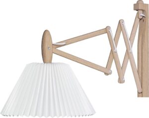 Kinkiet Sax 2-17 jasny dąb z papierowym kloszem – elegancki styl, nowoczesny design, funkcjonalność
