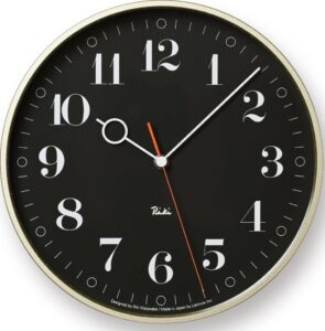 Zegar ścienny Riki Ring 25 cm czarny – nowoczesny design, minimalistyczny styl, idealny do każdego wnętrza