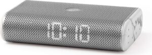 Radio z zegarem Miami Time – nowoczesny design, biały marmur, funkcjonalność