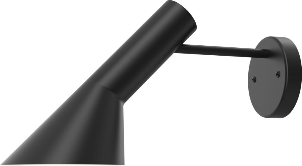 Kinkiet AJ czarny bez widocznego kabla i włącznika – elegancki design, minimalistyczny styl, łatwy montaż